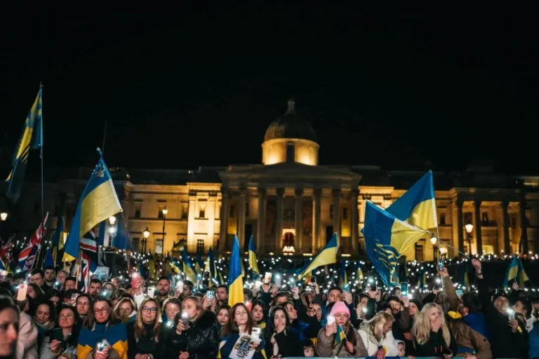 Лондон з Україною: сьогодні — мітинг до 4-ї річниці повномасштабної війни