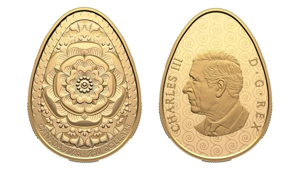 Писанка з чистого золота: в Канаді представили рідкісну колекційну монету